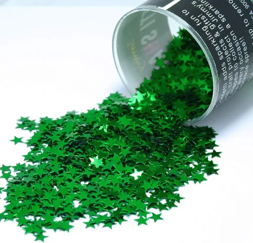 Miniatura 4 de Confetti Star 1/4" Negro - Paquete al por menor #8513 QS0