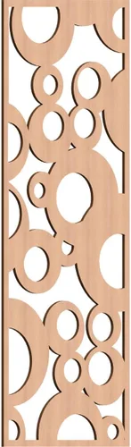 Miniatura 158 de Farwell Paneles de pared decorativos de madera con calado, 13 3/8 pulgadas de ancho x 34 3/8 pulgadas de alto x 1/4 de alto, roble rojo rojo