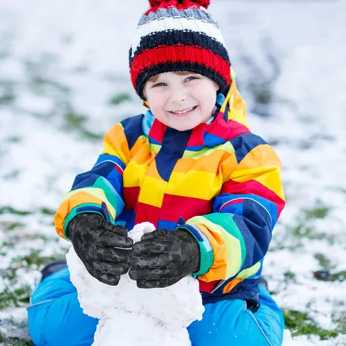 Miniatura 6 de SATINIOR 2 pares de guantes impermeables para niños, guantes de nieve cálidos para invierno, guantes de esquí para niños y niñas, resistentes al