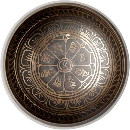 Miniatura 3 de HIMALAYAN BAZAAR - Juego de cuencos tibetanos de 4 pulgadas, fácil de tocar, auténtico, hecho a mano para meditación, sonido de 7 chakras, curación