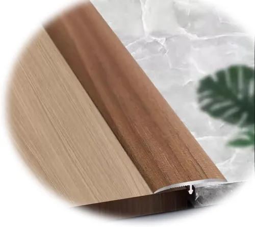 Miniatura 14 de HCZION Tira de umbral de aluminio, tira de transición de umbral de suelo laminado, cubierta de piso, borde de metal, rellena el hueco/placa se une