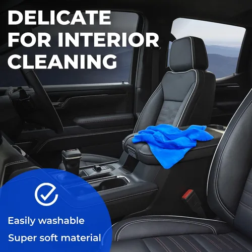 Miniatura 6 de Toalla de gamuza XL prémium para automóvil, (34 x 25 pulgadas), tela de gamuza súper absorbente, sin manchas y arañazos, toallas reutilizables
