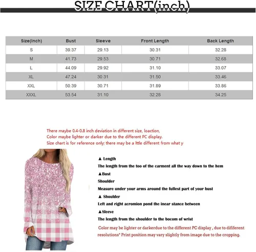 Miniatura 5 de GIANTHONG Women's Long Sleeve High Low Long Tunic Tops Round Neck Tops Pullover Loose Fit Gradient Printing Shirts for Work