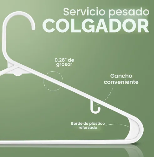 Miniatura 2 de Utopia Home Perchas de plástico, paquete de 50 – Percha de ropa que ahorra espacio – Organizadores de armario duraderos y fuertes y almacenamiento