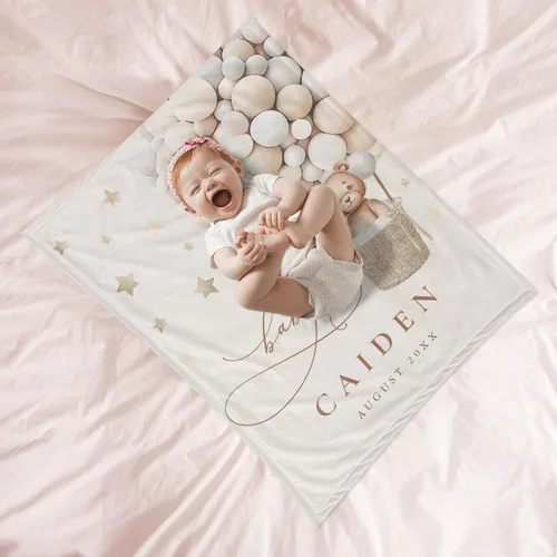Miniatura 4 de Manta de bebé personalizada con nombre, mantas personalizadas de oso para niñas, regalos para bebés, productos para bebés, mantas súper suaves
