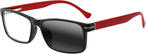 Miniatura 3 de Transición fotocromática para hombre rectangular rectangular nerd geek gafas de lectura UV400 gafas de sol