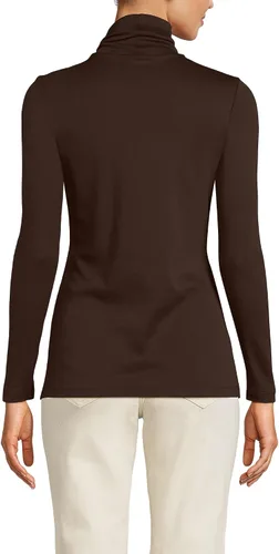 Miniatura 17 de Lands' End Supima - Suéter de cuello alto y mangas largas para mujer