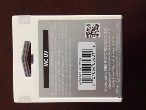 Miniatura 2 de Hoya Filtro de vidrio óptico UV multicapa alfa de 2.047 in