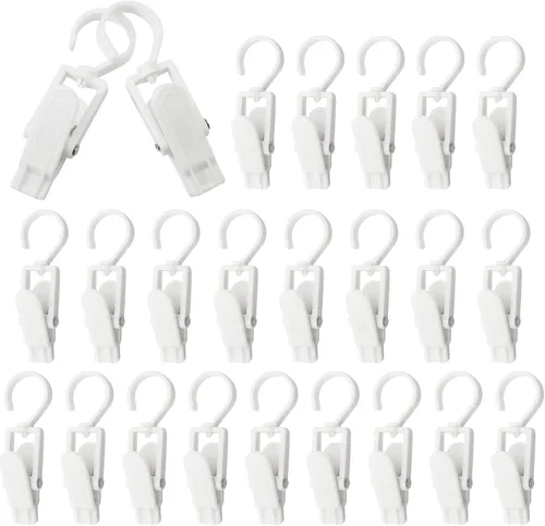 Miniatura 7 de Ganchos giratorios de plástico para colgar, ganchos giratorios súper fuertes, ganchos para ropa, clips de ropa, perchas de armario para el hogar