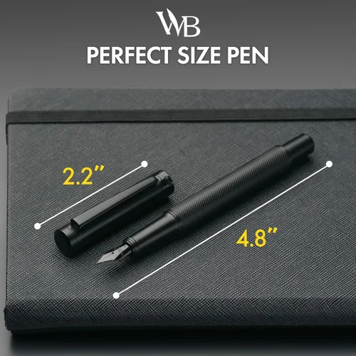 Miniatura 3 de Scrivi Pens Juego de Plumas Estilográficas de Lujo-[Negro] Plumas Estilográficas para Escribir - Punta Extra Fina Suave - Incluye Convertidor