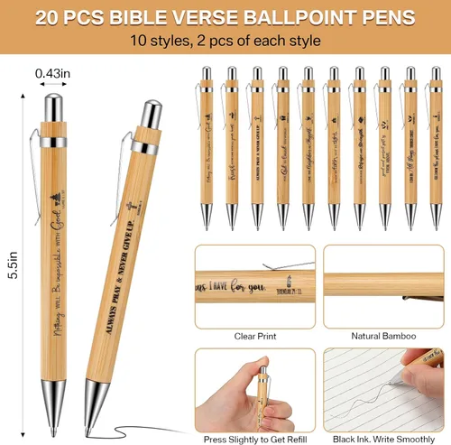 Miniatura 5 de Sayglossy 40 unidades de regalos cristianos a granel para el día de la madre, cuaderno inspirador en espiral, versículo bíblico, bolígrafo pequeño