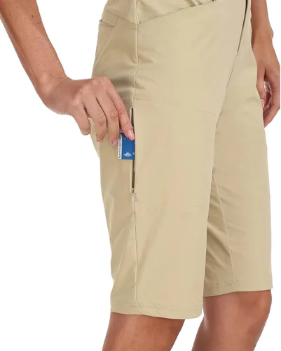 Miniatura 3 de MoFiz Women 13" Slim Fit Cargo Hiking Shorts Knee Length Elastic Waistband Women Golf Shorts with Right Thigh Zip Pocket