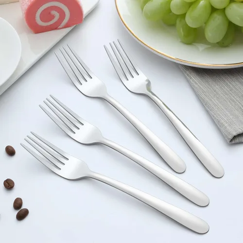 Miniatura 6 de Tenedores de ensalada de 36 piezas, tenedores pequeños de 7 pulgadas de acero inoxidable pulido con espejo y apto para lavavajillas, utilizado