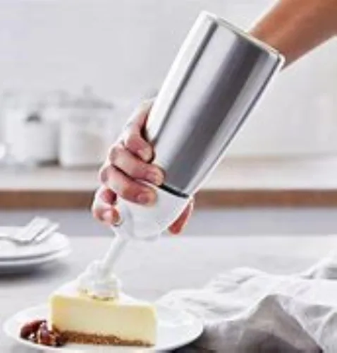 Miniatura 9 de iSi North America Easy Whip Plus (1 pinta) - Batidor de crema con botella de acero inoxidable, fácil de usar para aderezos con sabor casero