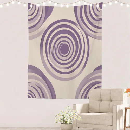 Miniatura 8 de Batmerry Abstract Repeat Polyester Tapestry, Tiled Directional Lightweight Wall Hanging High-Definition Print Backdrop For Dorm Room Bedroom Living