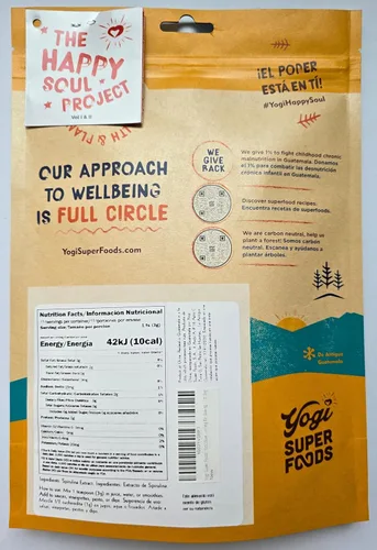 Miniatura 2 de Yogi Super Foods Polvo de espirulina azul de 16 onzas hecho de extracto de algas azul-verde, planta de superalimentos, rica fuente de proteínas