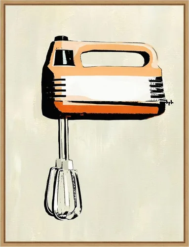 Miniatura 9 de Amanti Art Lienzo enmarcado para pared, 24 x 18 pulgadas, aparato de cocina retro III por Annie Warren, lienzo enmarcado para pared, obras de arte