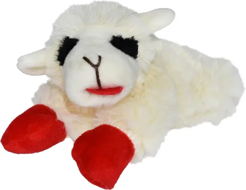 Miniatura 19 de Multipet Lamb Chop Juguete de Peluche para Perros - Juguete Chirriante para Todos los Perros - Peluche Extra Suave - Animal de Peluche