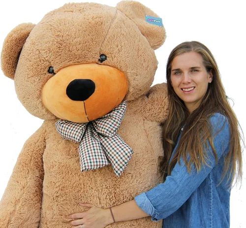Joyfay oso de peluche gigante de 78 pulgadas (6.5 pies) súper grande, oso de peluche de peluche suave, regalo grande de San Valentín (marrón)