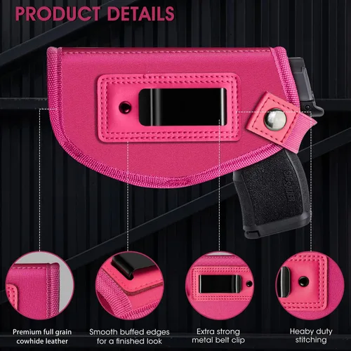 Miniatura 5 de Funda de pistola para mujeres/hombres, fundas IWB universales para transporte oculto, fundas de pistola diestra/siniestra, compatibles con S&W M&P