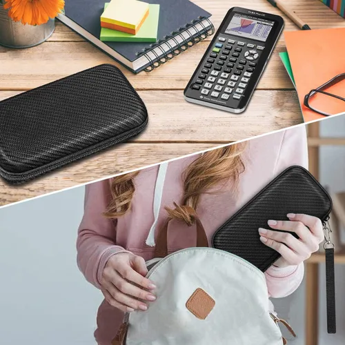 Miniatura 7 de FINTIE Calculadora gráfica Estuche de transporte para TI-84 Plus CE, caja protectora a prueba de golpes EVA dura para TI-83 Plus CE/Casio fx-9750GII