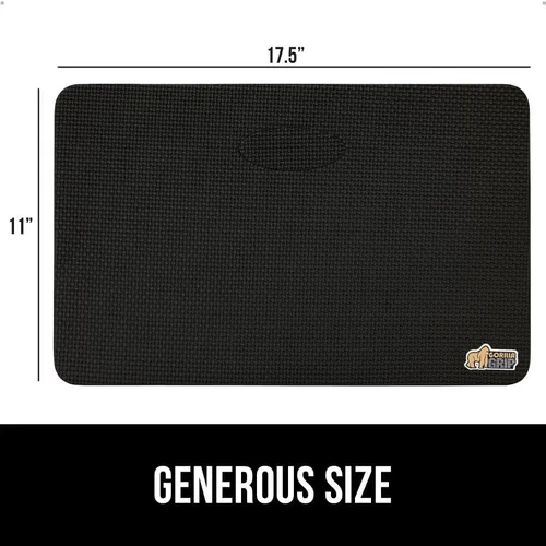 Miniatura 9 de GORILLA GRIP Almohadilla de Espuma Suave Extra Gruesa con Patente Pendiente para Arrodillarse, Cojines Grandes de Apoyo para las Rodillas para Negro