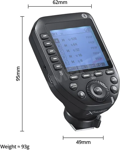 Miniatura 2 de GODOX XproII-C 2.4G TTL Disparador de flash inalámbrico XProIIC Trigger Autoflash 1/8000s HSS Pantalla LCD grande 32 canales 16 grupos de reemplazo