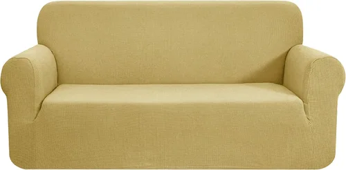 Miniatura 8 de CHUN YI - Funda elástica de 1 pieza para sillón grande, funda protectora suave de Jacquard con elastano, detalle de cuadros y parte inferior