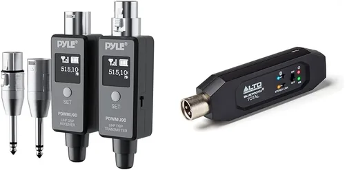 Pyle Multifuncional UHF inalámbrico XLR sistema adaptador y alto profesional Bluetooth total 2 - XLR equipado receptor Bluetooth recargable