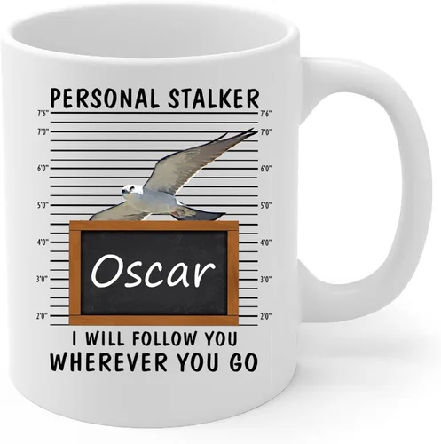 Miniatura 2 de Personal Stalker I Will Follow You Mississippi - Taza de café con nombre personalizado, taza de cerámica blanca, 11 onzas