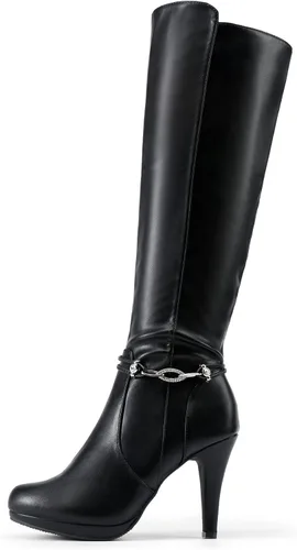 Miniatura 2 de DREAM PAIRS Botas de tacón alto hasta la rodilla para mujer