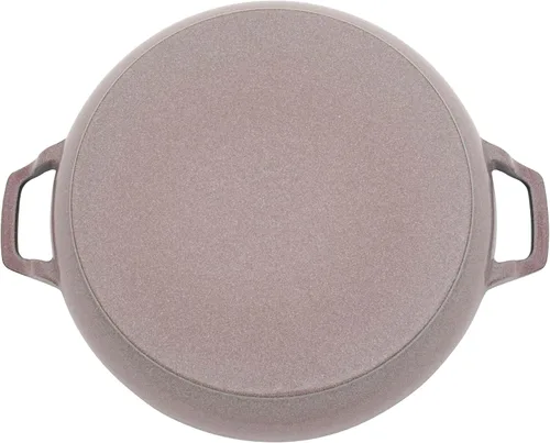 Miniatura 5 de STAUB - Cazuela de hierro fundido de 3.5 cuartos con tapa de cristal, color lila