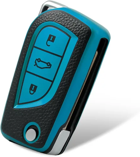 Miniatura 17 de Compatible con funda para llavero Toyota con patrón dorado, TPU suave, protección de 360 grados, para llave inteligente Fortuner Tundra Camry RAV4