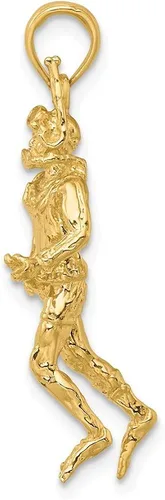 Miniatura 2 de Jewels By Lux 14K Yellow Gold 3D Scuba Diver Pendant
