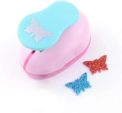 Miniatura 3 de Fascola Perforadora de papel de 5/8 pulgadas, para álbumes de recortes, grabado, corte de niños, perforadora hecha a mano (mariposa 1)