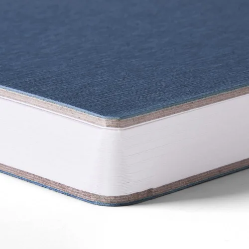 Miniatura 3 de Mifuner Cuaderno de bocetos cuadrado de tapa dura azul profundo, 4.7 x 4.7 pulgadas, 42 hojas de libro de arte de 250 GSM, papel ultra suave, ideal