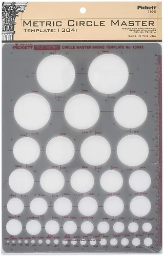 Miniatura 6 de Pickett plantilla 10 para tuercas y cabezas hexagonales isométricas.