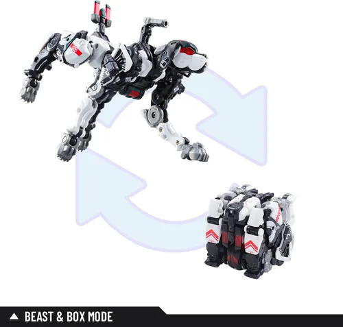 Miniatura 3 de 52TOYS Beastbox BB-51C Jawliet - Figura de acción de juguete de deformación, juguetes de conversión en mecha y cubo, regalo perfecto de fiesta