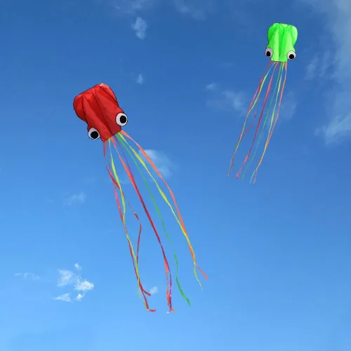 Miniatura 7 de Hengda Kite Soft Octopus Kite Series, Beautiful Kite with Long Colorful Tail for Kids and Adults, Easy to Fly Beach Kites, Excellent Outdoor