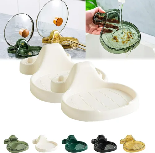 Miniatura 13 de Espátula de cocina multifunción, soporte para espátula de cocina multifuncional, soporte para cucharas con soporte para tapa, espátula de cocina