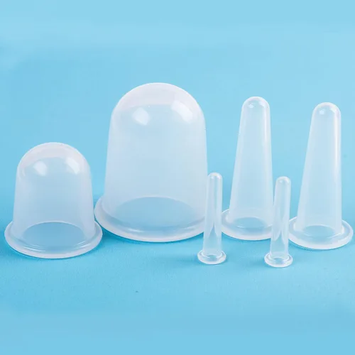 Miniatura 8 de COOL & FRESH Vasos de silicona al vacío anticelulitis para masajes – Juego de 6 piezas para masajes corporales, normales corporales, faciales
