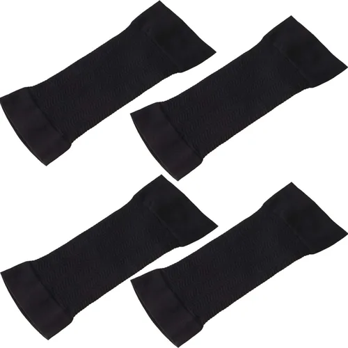 Miniatura 2 de WILLBOND 4 pares de mangas de brazo elásticas de compresión para brazos, moldeadores de brazos deportivos para mujer