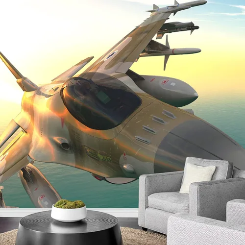 Miniatura 7 de wall26 - Aviones de transporte militar sobre fondo negro - Mural de pared extraíble Papel tapiz autoadhesivo grande - 66x96 pulgadas