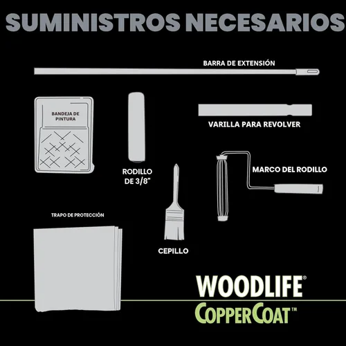 Miniatura 9 de WOODLIFE 1901A-4PK CopperCoat Conservante de madera verde, 0.88 galones, verde, paquete de 4