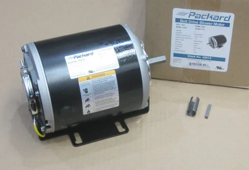 Packard 45014 motor de soplador de transmisión por correa de 1/4 Hp 1725Rpm, color plateado