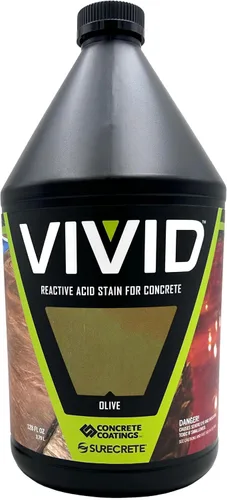 Miniatura 10 de CC Concrete Coatings Tinte ácido vívido para hormigón oliva 4OZ