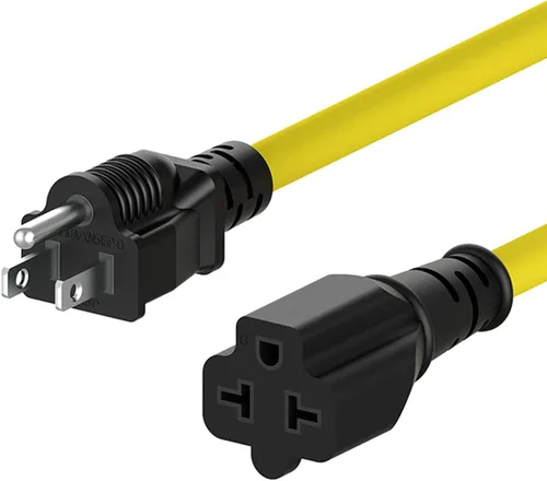 Miniatura 4 de Cable adaptador de clavija de CA para el hogar de 1 pie de 15 amperios a 20 amperios T Blade Cable adaptador 12AWG Nema 5-15P a 5-20R, cable