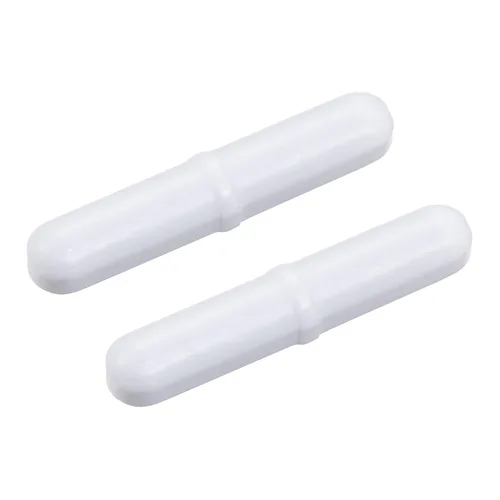 Miniatura 20 de MECCANIXITY Varilla de barra agitadora magnética mezcladora de 0.24 pulgadas con forma de anillo PTFE revestimiento imán blanco para laboratorio