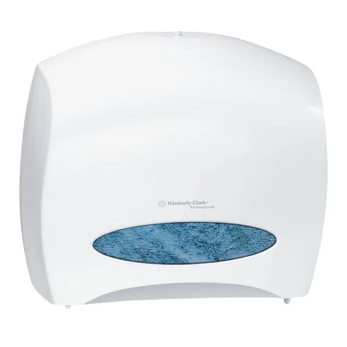 Kimberly Clark Professional JRT Jr. Escort Jumbo Roll. Dispensador de papel higiénico comercial (09508), con rollo de trozo, 16 x 13.88 x 5.75