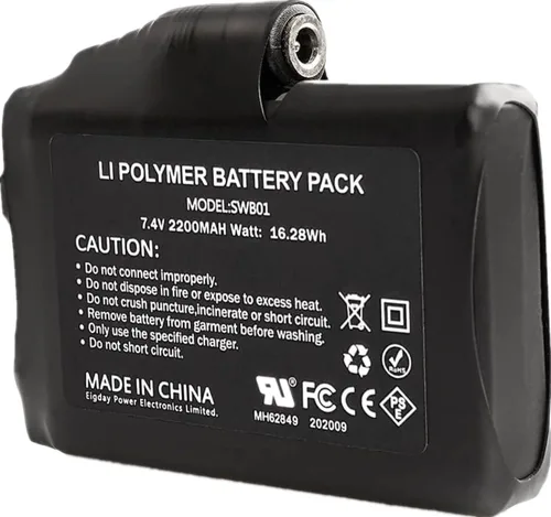 Miniatura 5 de Baterías Recargables Li-Polímero 7.4V 2200mAh/3500mAh/5000mAh, Batería Recargable para Ropa Calentada Li-Ion, Reemplazo de Batería para Guantes